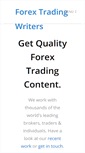 Mobile Screenshot of forextradingwriters.com