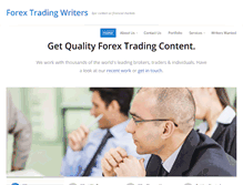 Tablet Screenshot of forextradingwriters.com